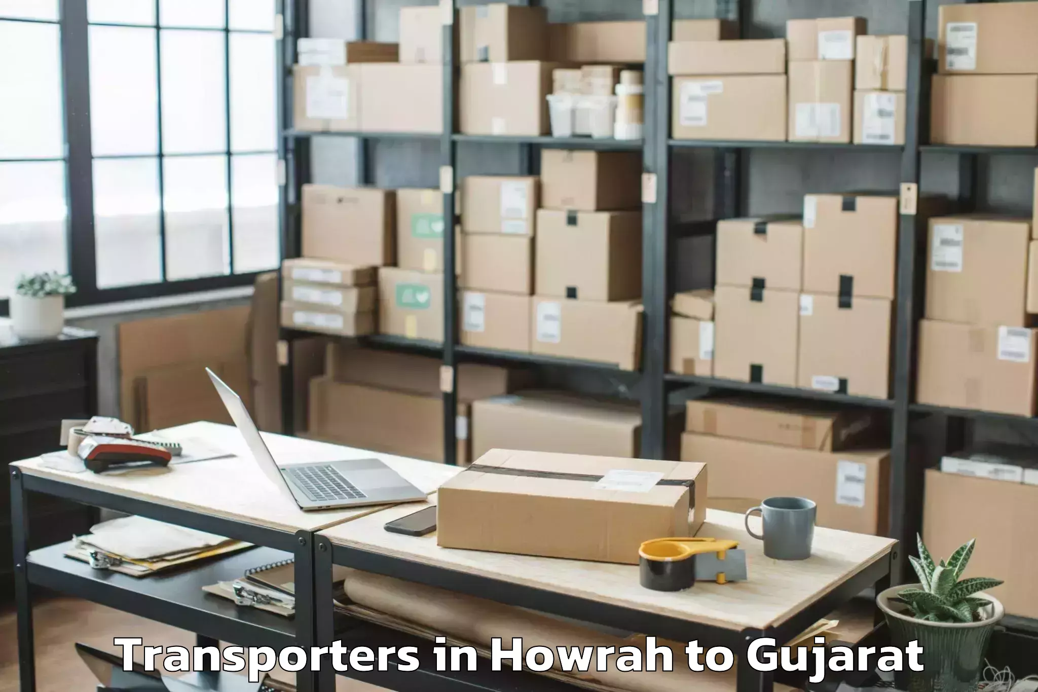 Reliable Howrah to Gussar Transporters